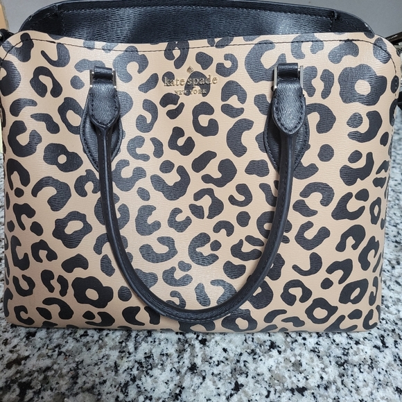 Kate spade leopard darcy satchel - Picture 2 of 8